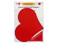 HEARTS LARGE RED CARD 5 PACK